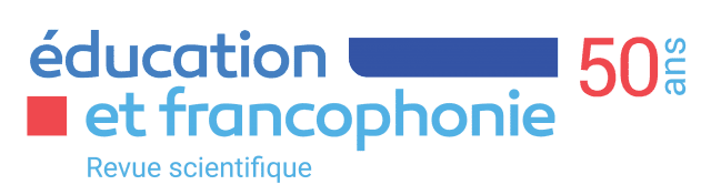 Logo revue scientifique Éducation et Francophonie - 50 ans