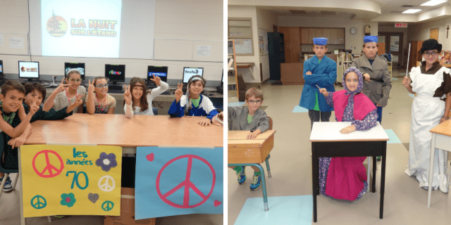 Jeunes qui incarnent l'histoire