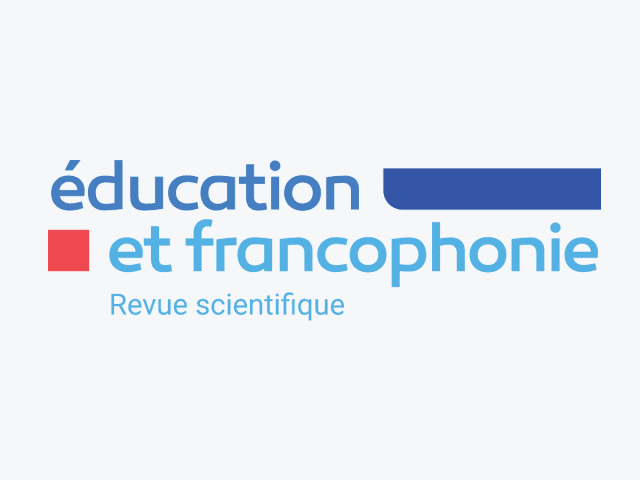 Logo de la revue scientifique Éducation et francophonie