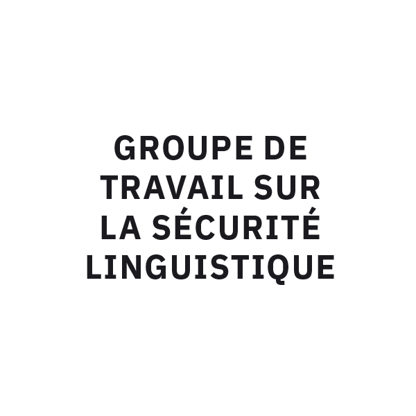Logo Groupe de travail sur la sécurité linguistique