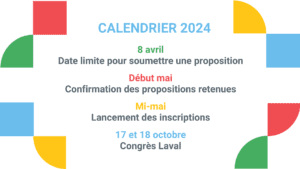 calendrier 2024 pour les appels d'ateliers